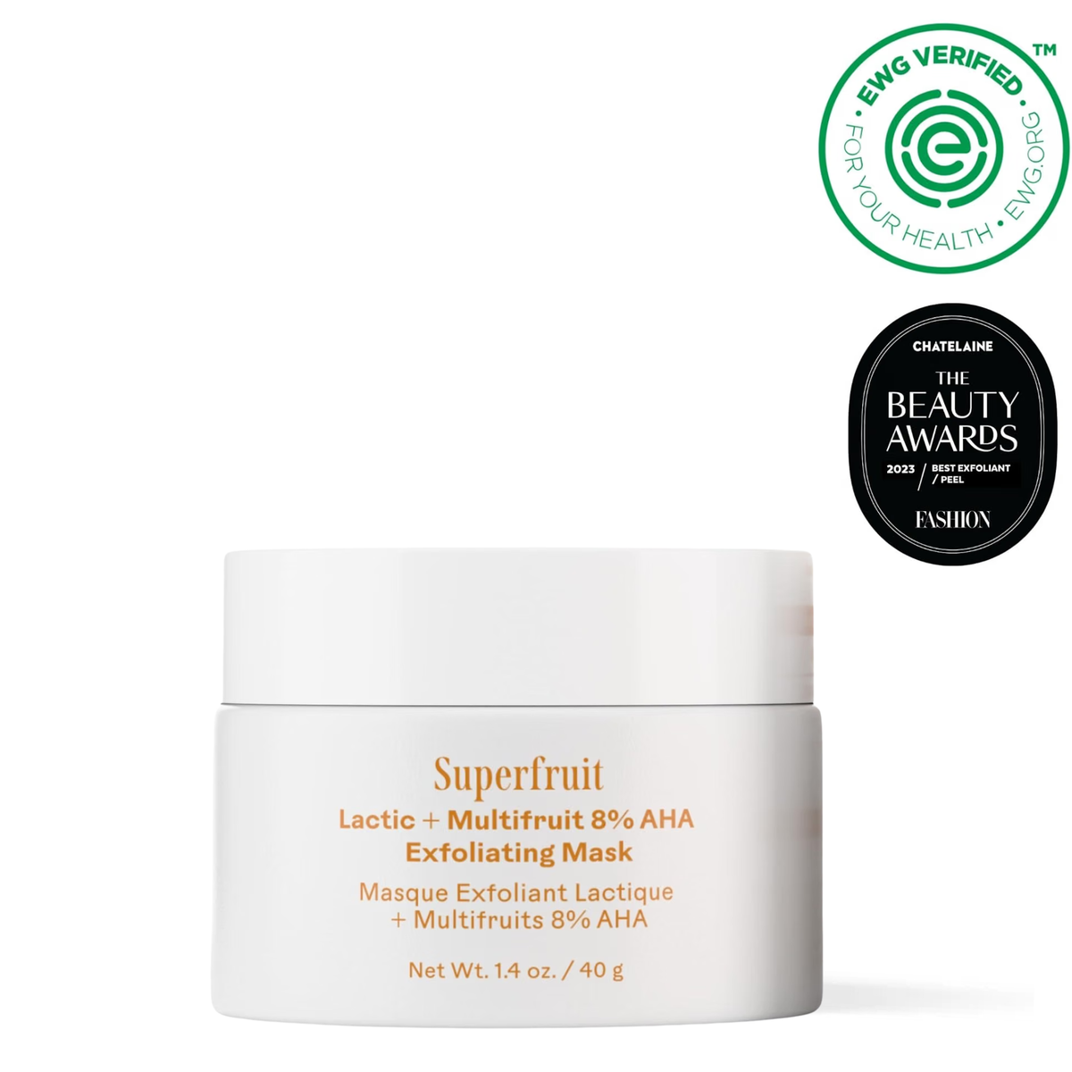 Three Ships Superfruit brightening AHA mask with rice powder