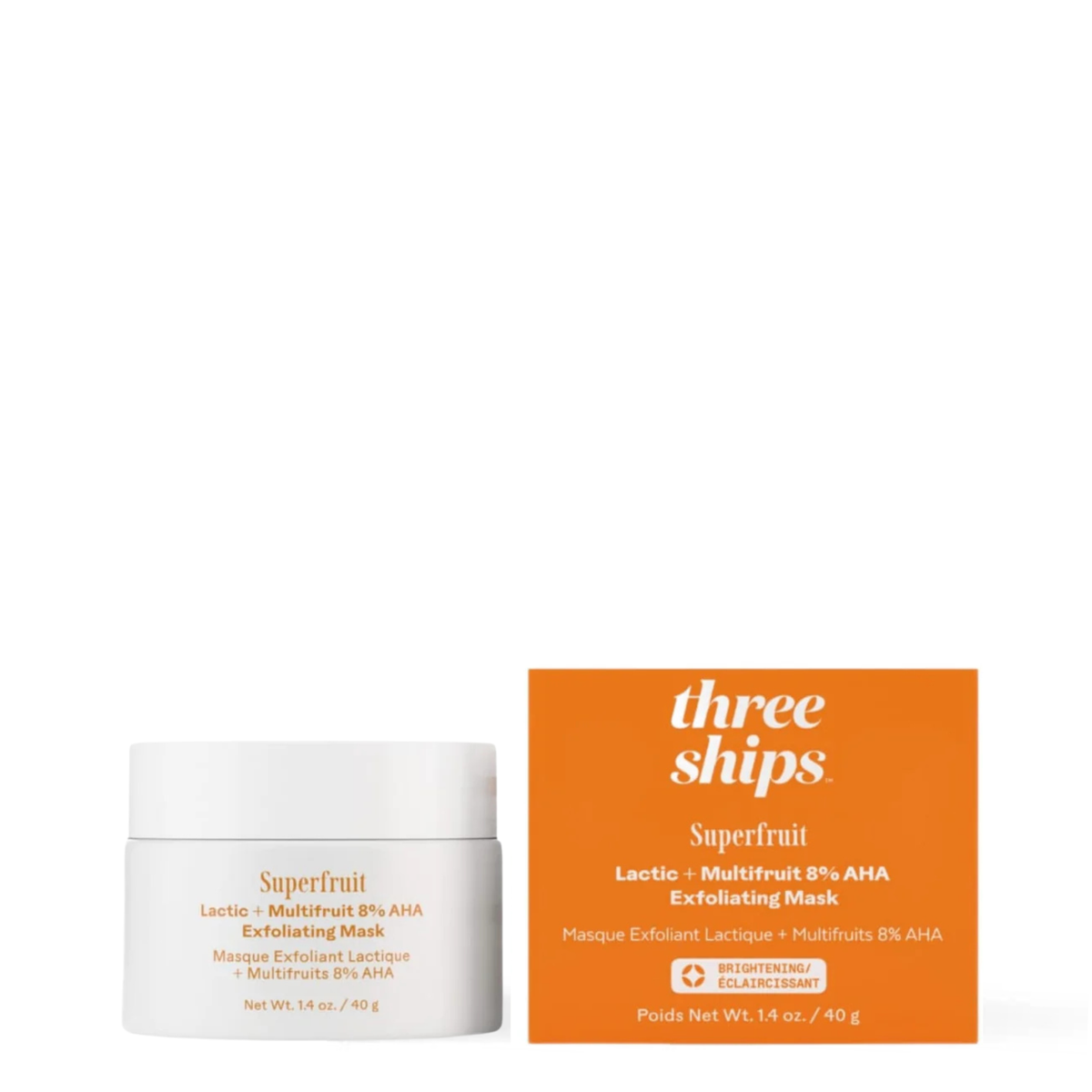 Creamy texture of Three Ships Superfruit 8% AHA Exfoliating Mask