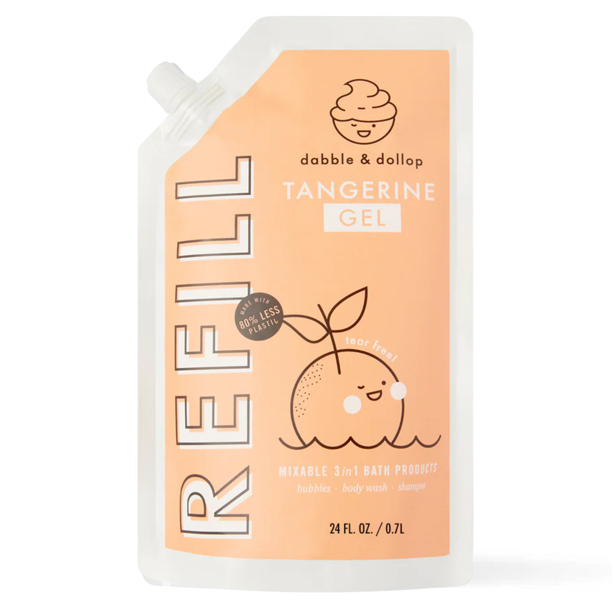 Tangerine Bubble Bath, Body Wash & Shampoo | Bath - Hair & body wash kids | LOSHEN & CREM