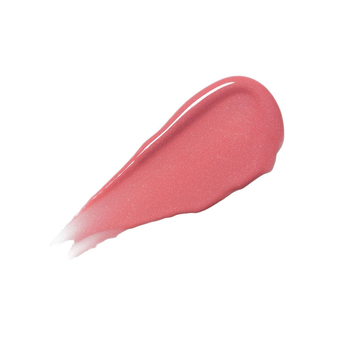Sara Happ The Pink Slip applied to lips for a glossy bright pink finish