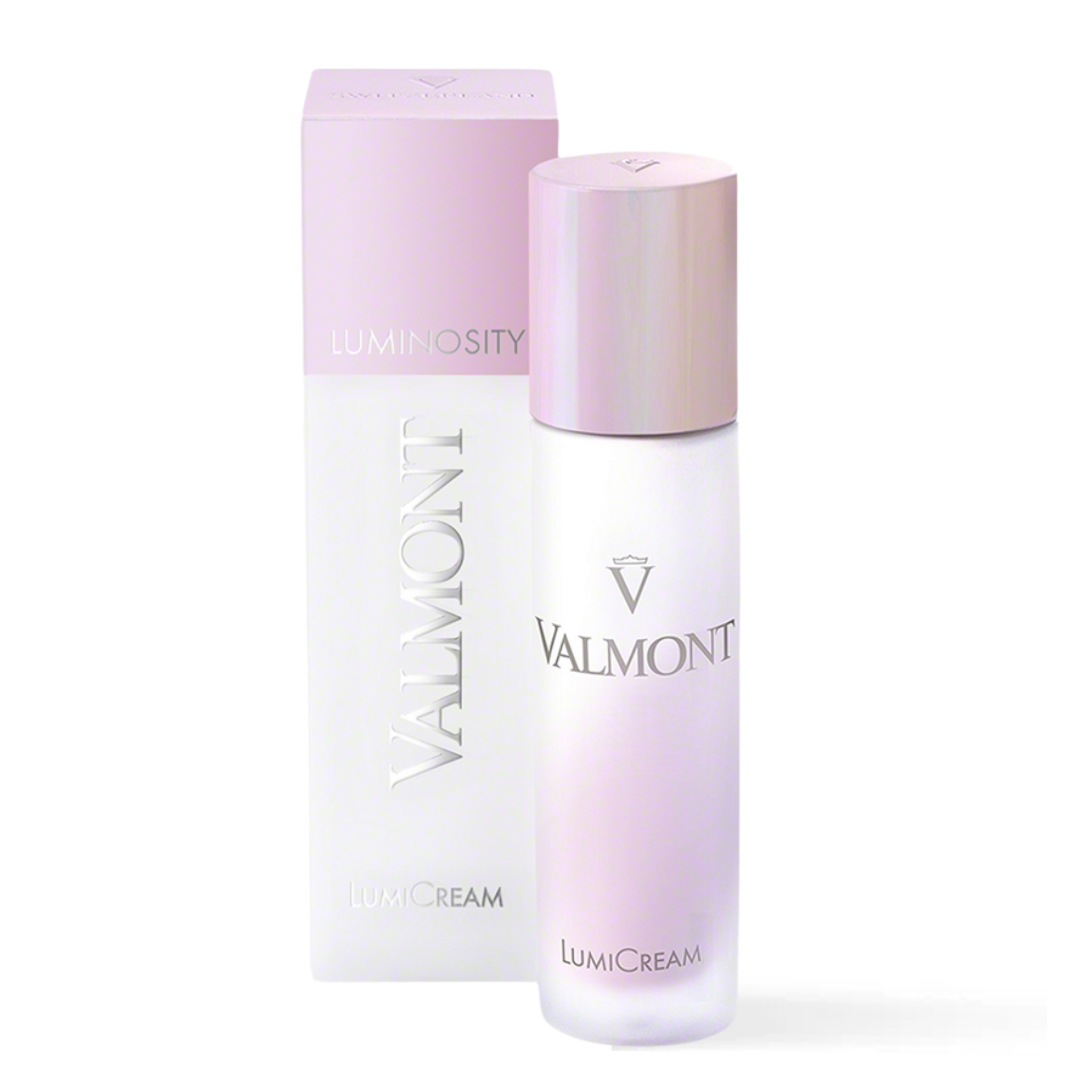 Valmont LumiCream applied after LumiSence serum to the face and neck