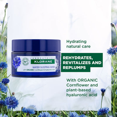 WATER SLEEPING MASK WITH ORGANIC CORNFLOWER | Skin Care | LOSHEN & CREM