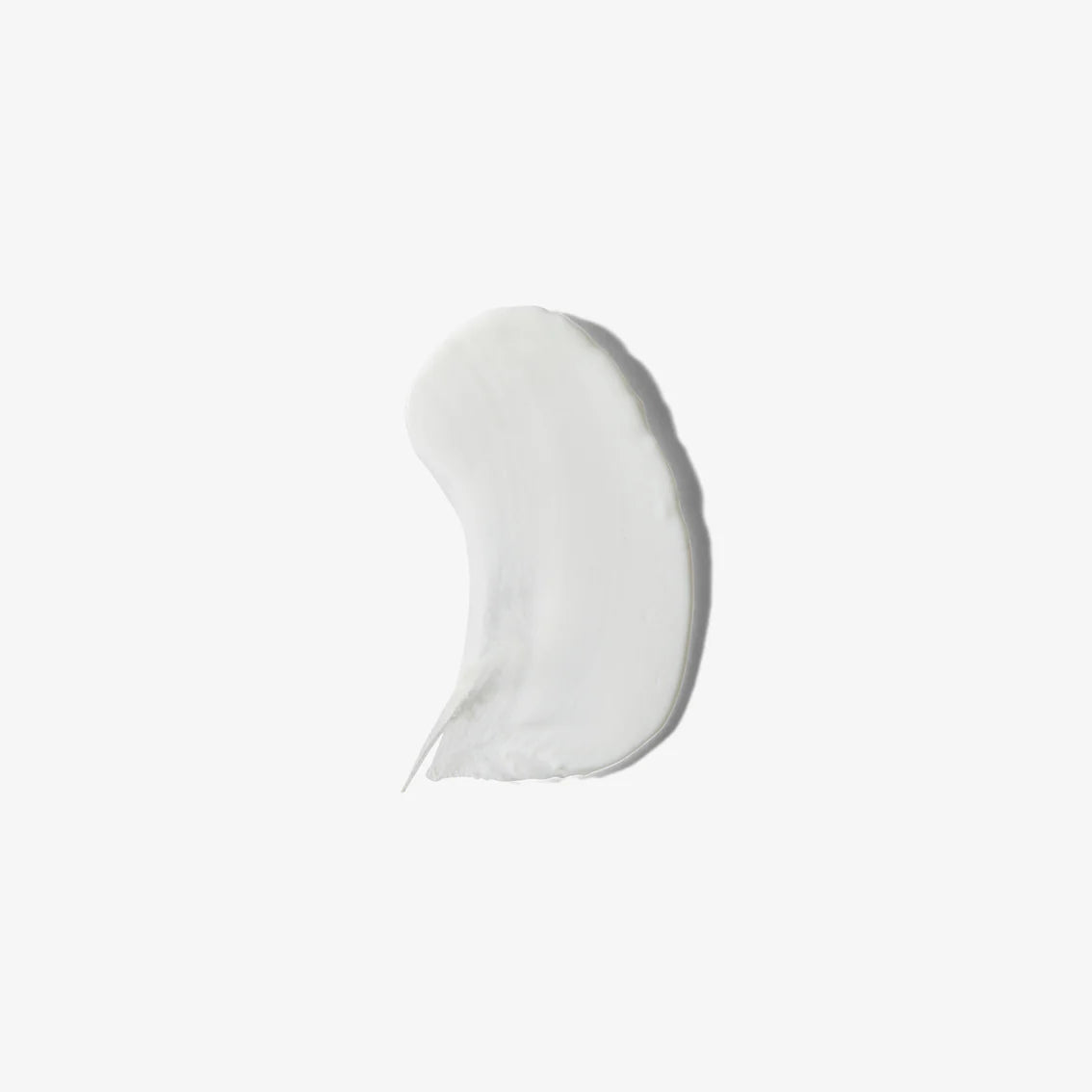 White cream swatch on a light gray background