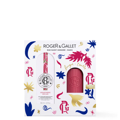 Wellbeing Fragrant Water Gingembre Rouge With Scented Candle Set | Sets - Fragrance | LOSHEN & CREM