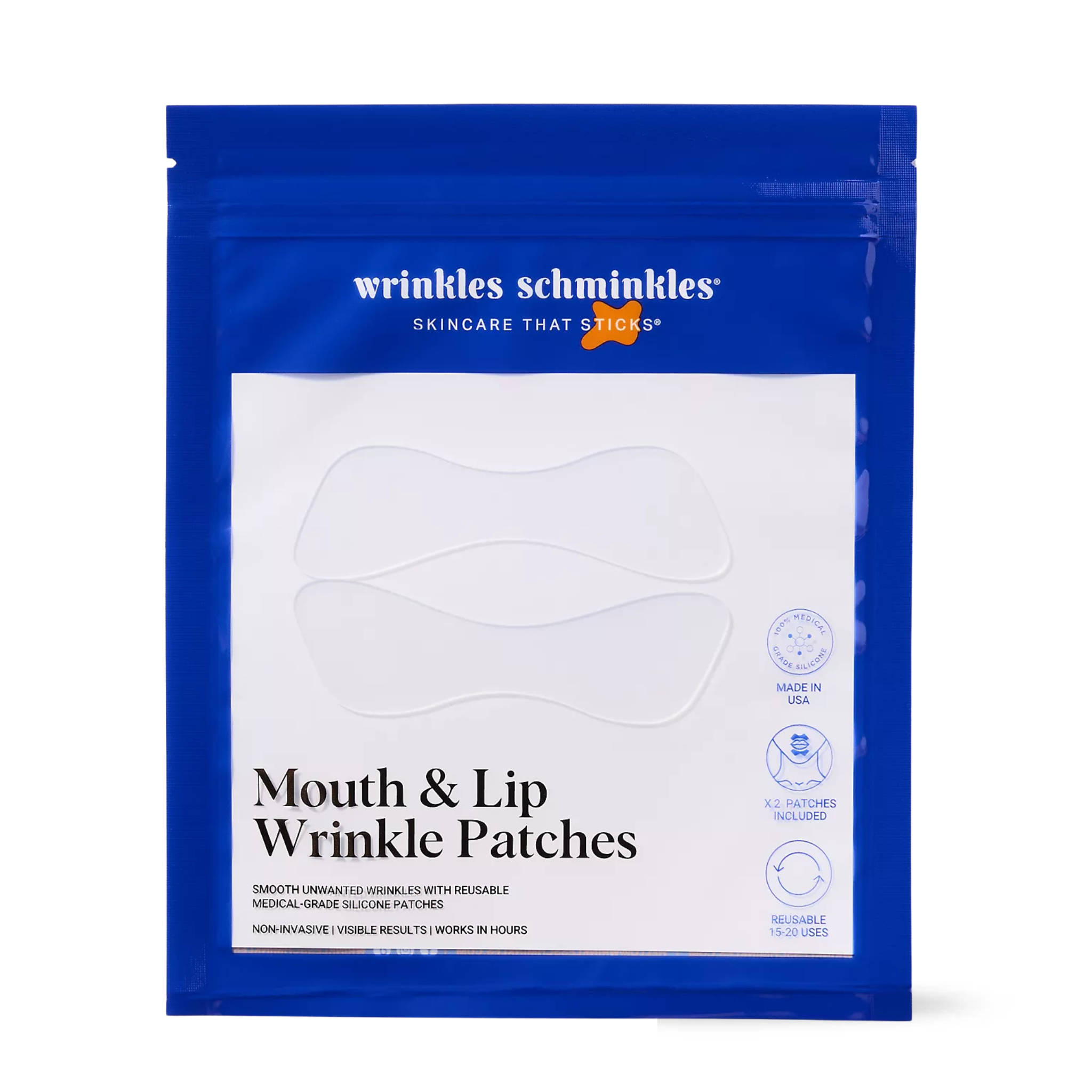 Wrinkles Schminkles - Mouth Wrinkle Patches | Mask - Silicone reusable patch | LOSHEN & CREM