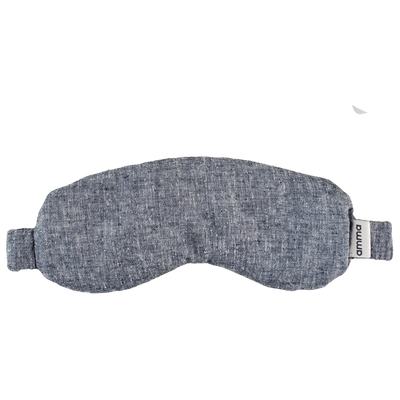 Gray sleep mask on a white background
