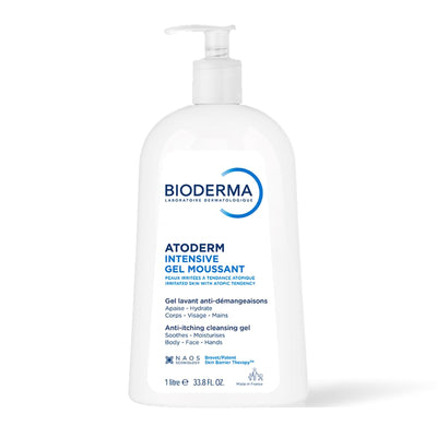 Bioderma Atoderm Intensive Gel moussant, flacon pompe de 1 L