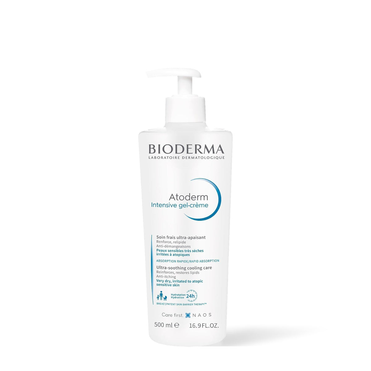 Bioderma Atoderm Intensive Gel-crème, flacon pompe de 500 ml