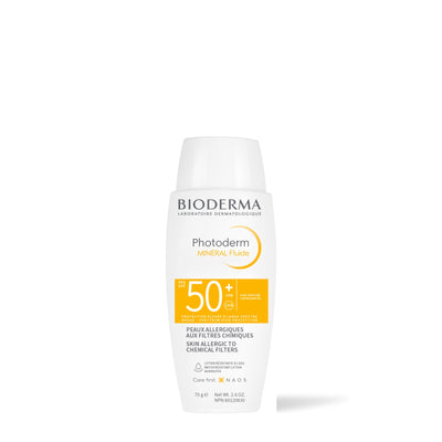 Bioderma Photoderm Minéral Fluide FPS 50+, flacon de 75 g