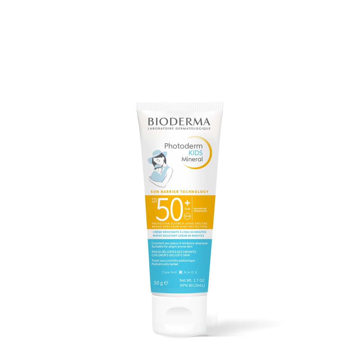 Bioderma Photoderm Minéral KIDS FPS 50+, tube de 50 g