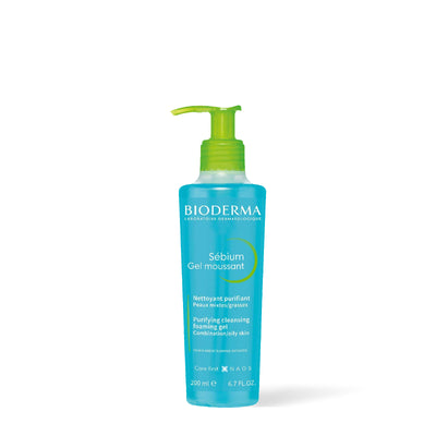 Bioderma Sébium Gel moussant, flacon pompe de 200 ml