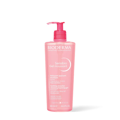 Bioderma Sensibio Gel moussant, flacon pompe de 500 ml