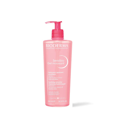 Bioderma Sensibio Gel moussant, flacon pompe de 500 ml