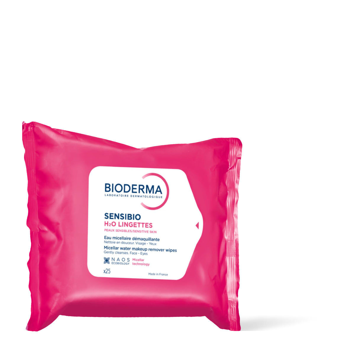 Bioderma Sensibio H2O lingettes micellaires, paquet de 25