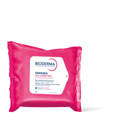 Bioderma Sensibio H2O lingettes micellaires, paquet de 25