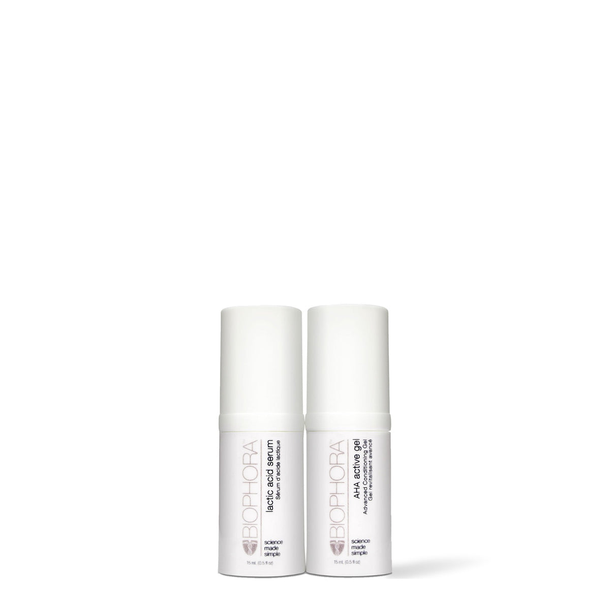 Biophora Home Facial Peel Kit, deux flacons pompe de 15 ml