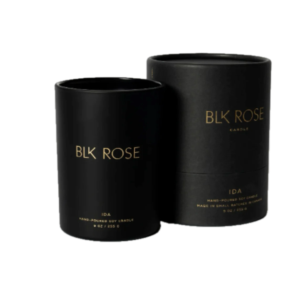 IDA BLK ROSE CANDLE | Candles | LOSHEN & CREM