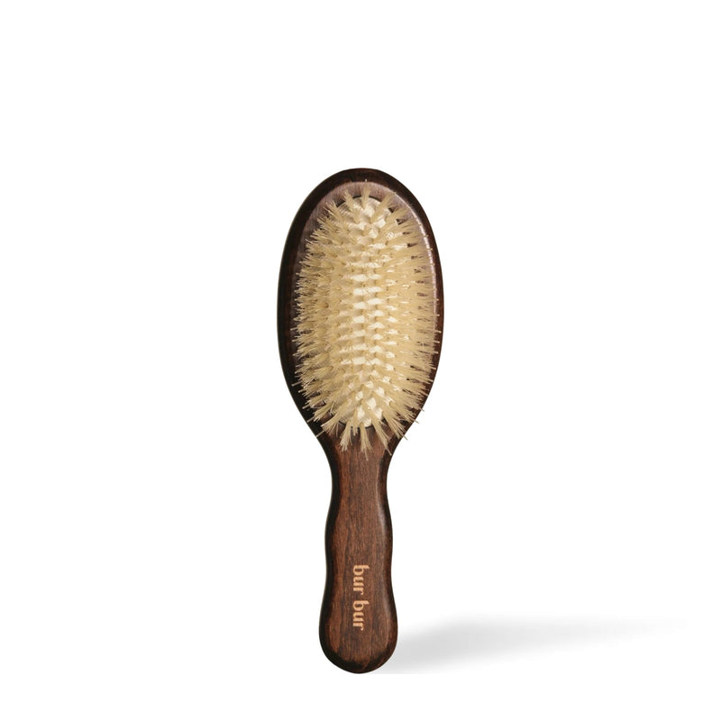 BUR BUR The Mermaid Mini Essential Boar Bristle Brush, front view of the bristles