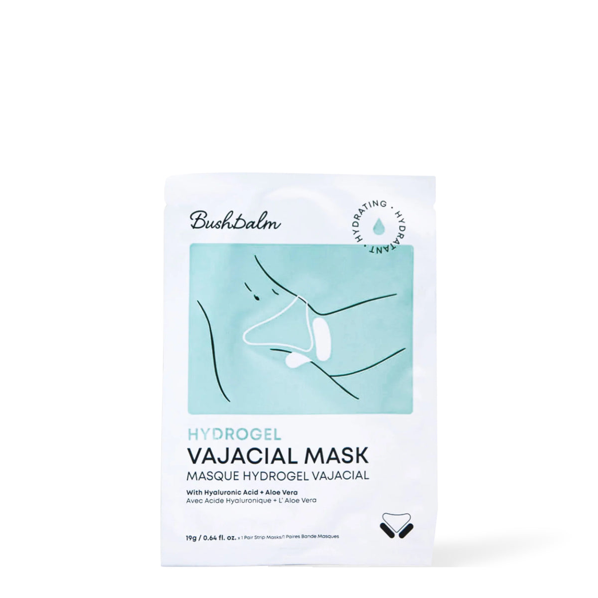 Sachet des bandes Bushbalm Hydrogel Vajacial Side Strips