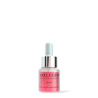 Calecim Professional Serum 5 ml, pink dropper bottle with silver collar, on a white background