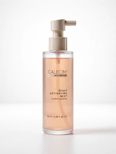 Calecim Professional Scalp Activating Mist 100 ml spray bottle in soft studio light