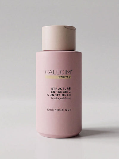 Calecim Professional Structure Enhancing Conditioner 300 ml bottle in soft studio light