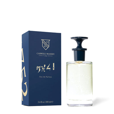 Caswell-Massey 2571 Eau de Parfum, 100 ml bottle beside its navy blue box