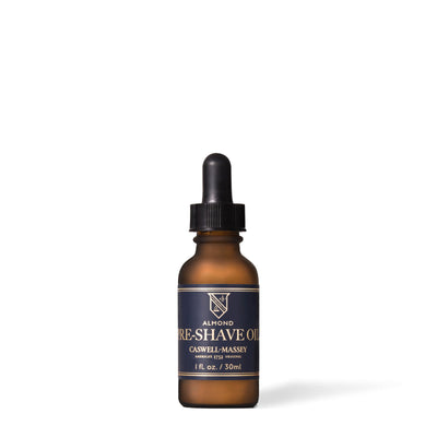 Caswell-Massey Heritage Almond Pre-Shave Oil, 30 ml amber dropper bottle