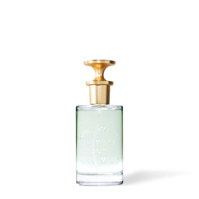 Eau de parfum Jockey Club Caswell-Massey, flacon de 100 ml en verre vert pâle avec bouchon doré