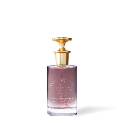 Eau de parfum LX48 Caswell-Massey, flacon de 100 ml en verre teinté rosé avec bouchon doré