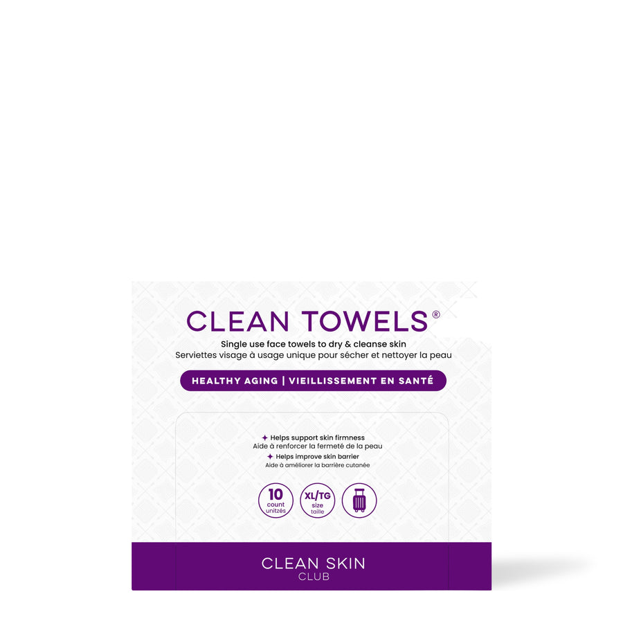 Serviettes pour le visage Clean Towels® Vieillissement en santé Clean Skin Club