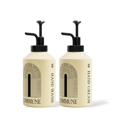 COMMUNE Seymour Hand Duo: Hand Wash and Hand Cream, 2 × 500 ml bottles with pumps
