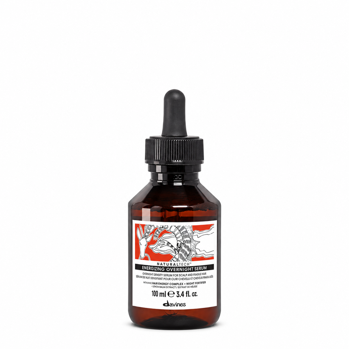 Davines ENERGIZING Overnight Serum 100 ml bottle on a white background
