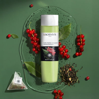 Refreshing cleansing gel – green tea & red currant