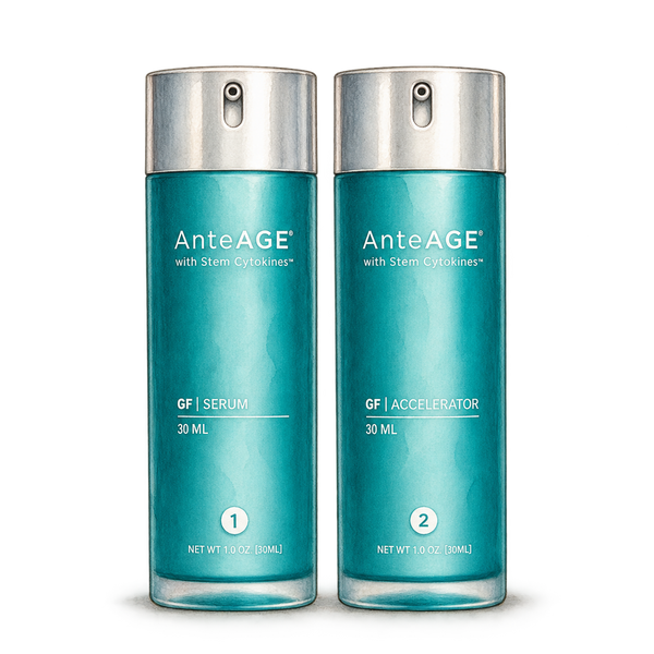 Watercolour illustration of AnteAGE skincare