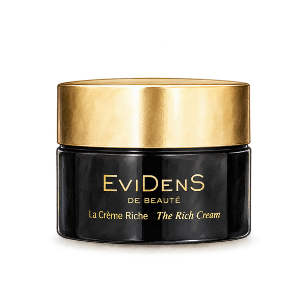 Watercolour illustration of EviDenS de Beauté skincare