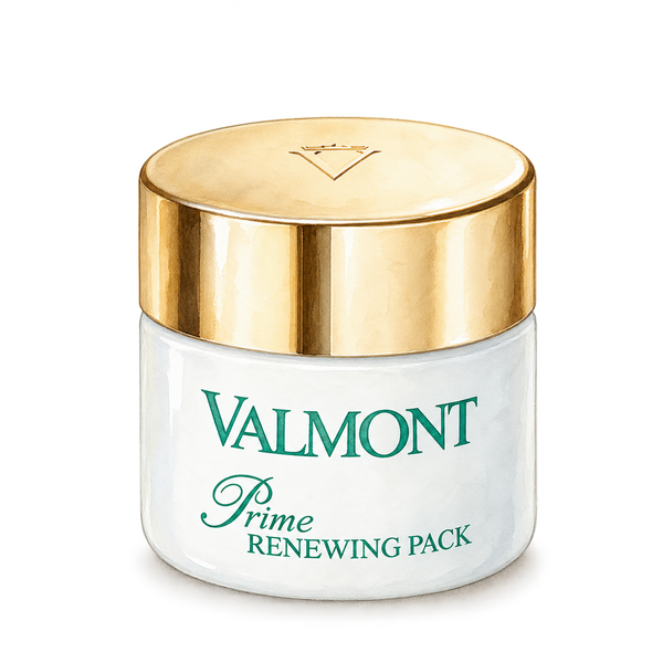 Watercolour illustration of Valmont skincare