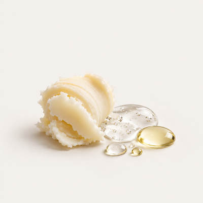 Complex of sugars, Hyaluronic acid, Shea butter and plant-based squalane