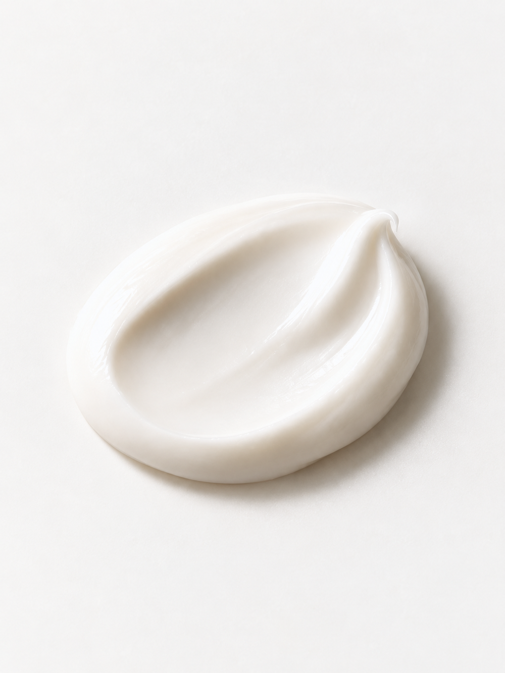 Step 4: moisturizers skincare texture on a pale ivory background.
