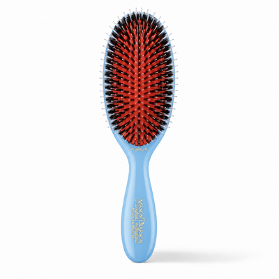 Brosse Mason Pearson Popular BN1 en sanglier et nylon, bleu