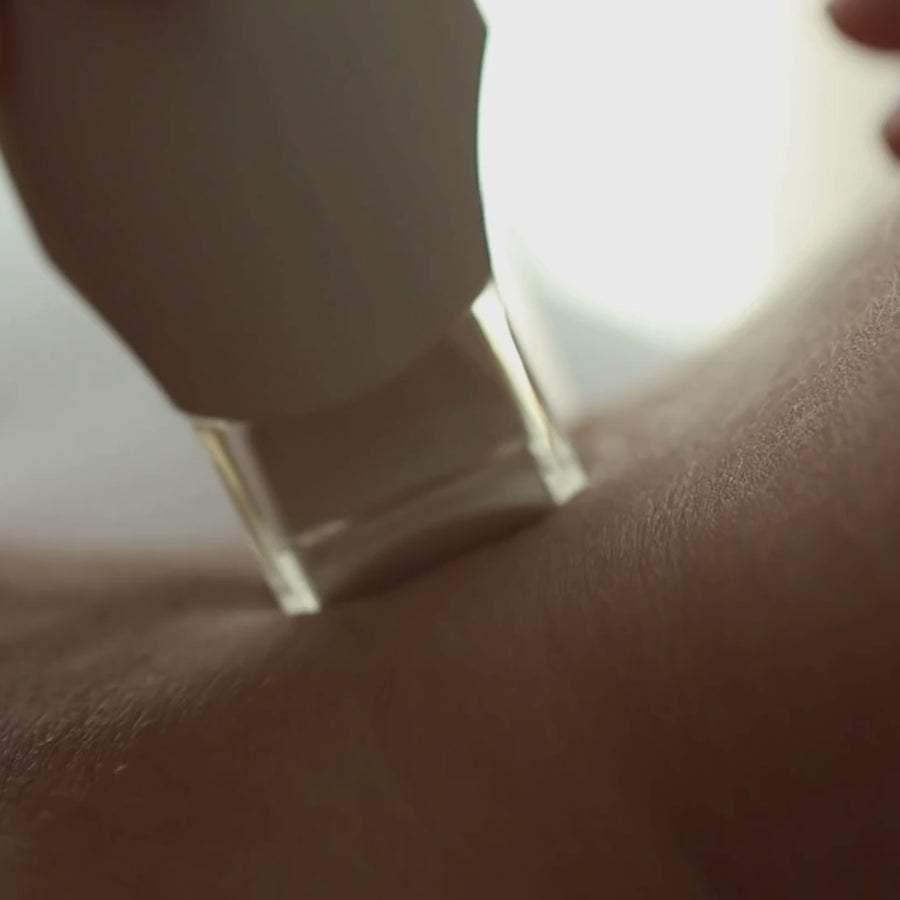 Close-up of an LPG facial treatment