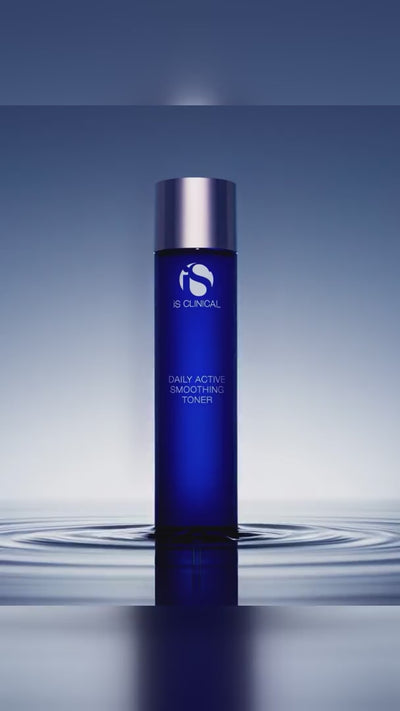 iS Clinical Daily Active Smoothing Toner, product benefits and cotton-pad application, mobile homepage video