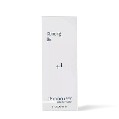 Boîte de 237 ml du Gel nettoyant de Skinbetter Science, vue de face sur fond blanc