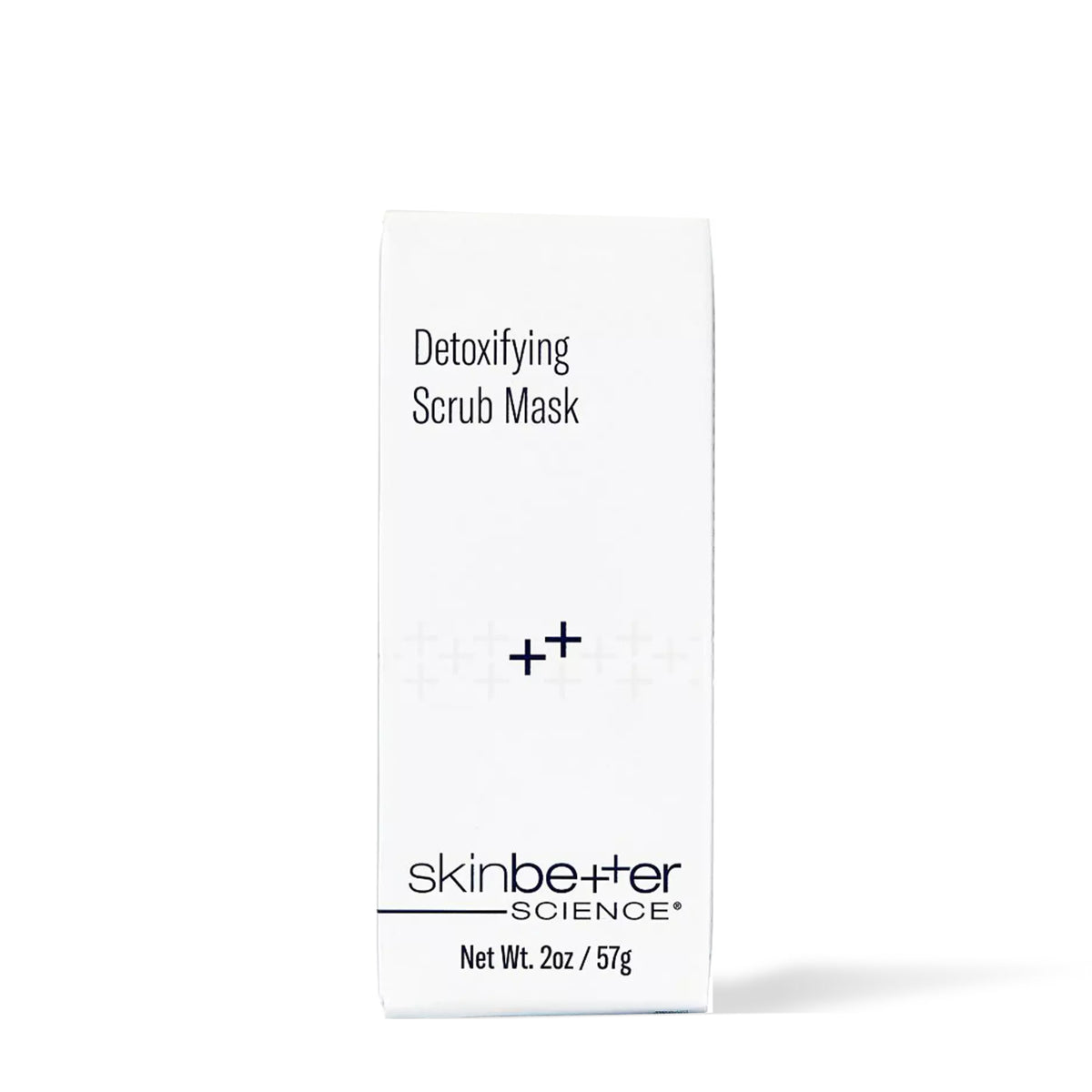Skinbetter Science Detoxifying Scrub Mask 57 g box, front view on a white background