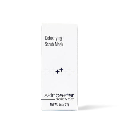 Skinbetter Science Detoxifying Scrub Mask 57 g box, front view on a white background