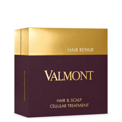 Valmont Hair & Scalp Cellular Treatment closed box on white