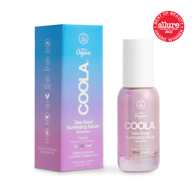 DEW GOOD ILLUMINATING SERUM SUNSCREEN WITH PROBIOTIC TECHNOLOGY SPF 30 | Sun protection organic | LOSHEN & CREM