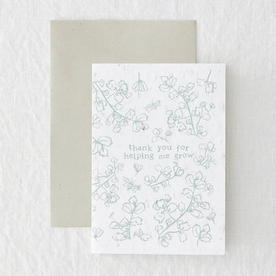 WILDFLOWER SEEDED MOTHER'S DAY CARD | Greeting & Note card | LOSHEN & CREM