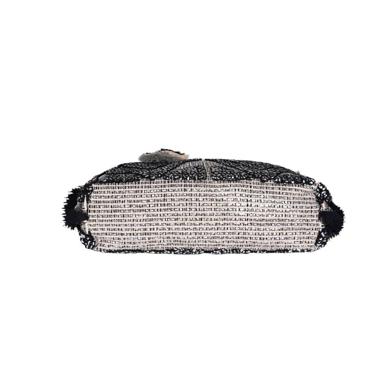 AMERICA & BEYOND SILVER FOILD TUFTED TOTE | Bag | LOSHEN & CREM