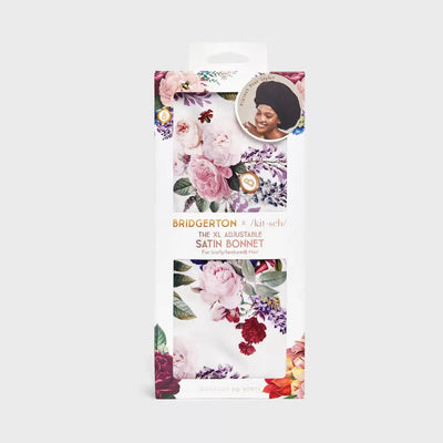 BRIDGERTON x KITSCH XL SATIN BONNET | Shower Caps | LOSHEN & CREM